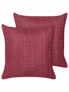 Декоративная подушка Beliani 2er Set Deko CADETIA, красный
