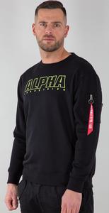 Пуловер Alpha Industries Alpha Embroidery Pullover, черный