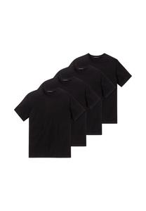 Майка / рубашка с коротким рукавом 4 шт. в упаковке американская Schiesser, черный