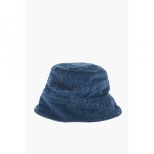 Джинсовая панама с тисненым логотипом Off-White, Blue