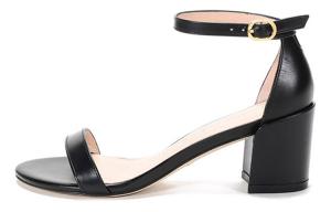 Stuart Weitzman /SW Сандалии из натуральной коровьей кожи с одним ремешком, женские, черный