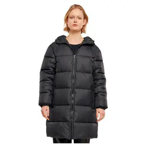 Куртка Urban Classics Long puffer, черный