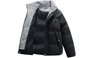 Пуховик Unisex Hooded Thickened ZIAREL, черный with removable logo