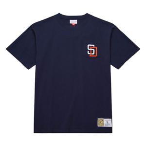 Mitchell Ness Футболка Mitchell & Ness x MLB San Diego Padres мужская marine blue