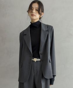 Красивый твиловый жакет Suite, цвет Charcoal Gray [004]