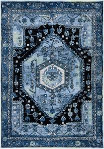 SAFAVIEH коллекция Vintage Hamadan ковер, 79 x 153 см, Light Blue & Black, Oriental дизайн, без линьки и простой уход, идеально для помещений с высокой проходимостью: прихожая, гостиная, спальня (VTH204J)