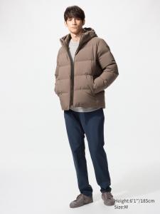 Теплые эластичные брюки (удлиненные) Uniqlo, 69 navy