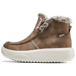 Женские зимние ботинки Skechers Bob's на толстой подошве, каштановый