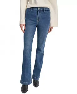 Женские джинсы-клеш с высокой талией DKNY Jeans, синий