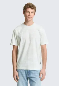 Футболка с принтом mit muster Tom Tailor Denim, Light Mint White Watery Stripe