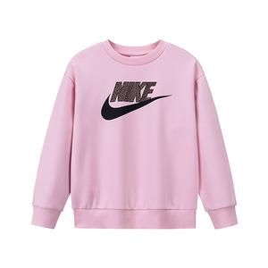 Детская толстовка с круглым вырезом, средней толщины Nike, soft розовый