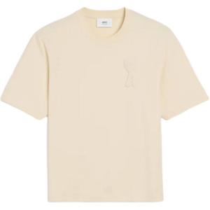 Футболка Ami Paris с короткими рукавами AMIPARIS, кремовый