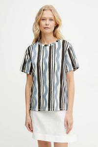 Хлопковая футболка Weekend Max Mara, мультиколор