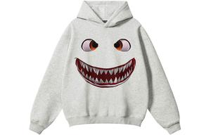 Толстовка Unisex Hooded Moderate Heavyweight ZIAREL, белый heather серый