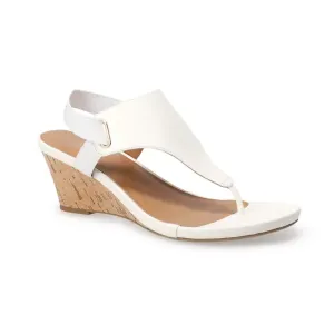 Женские сандалии на танкетке Croft & Barrow, белый