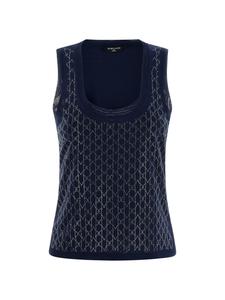 MARCIANO LOS ANGELES Топ в темно-синем цвете