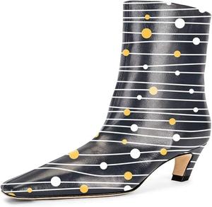 Женские ботильоны FSJ с квадратным носком, удобные, невысокий каблук типа «кикушка», на липучке, зимние, из искусственной замши, повседневные и нарядные, размеры 4-16 US, Candy