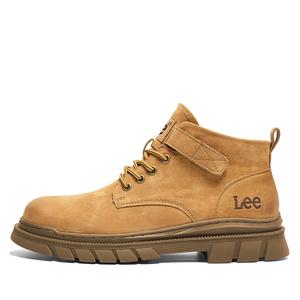 Модные классические трендовые универсальные ботинки на щиколотку Unisex Lee, экрю