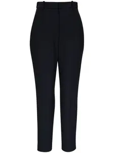 Брюки строгого кроя с завышенной талией Alexander McQueen, черный