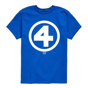 Футболка с принтом Fantastic Four: First Steps для мальчиков 8-20 Marvel, Royal Blue