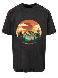 Рубашка F4NT4STIC Sonnenuntergang Berglandschaft, черный