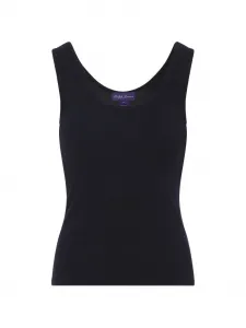 Топ-майка с V-образным вырезом Ralph Lauren Collection, синий