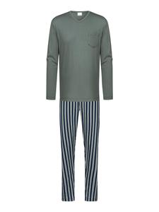 Длинная пижама Mey Rough Stripes, Reed