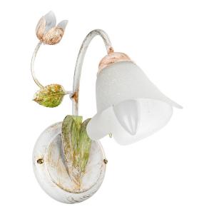 Настенный светильник ONLI Wilma, сатиновое стекло / железо - количество языков пламени: 1