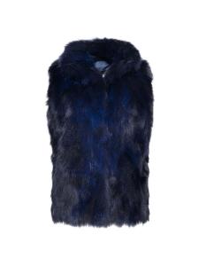 Жилет из овчины Toscana Made For Generations WOLFIE FURS, темно-синий