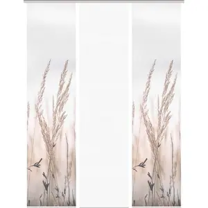 Шторка-ролик RELVA на панельной каретке, 1 шт., цифровая печать Vision S, Natur