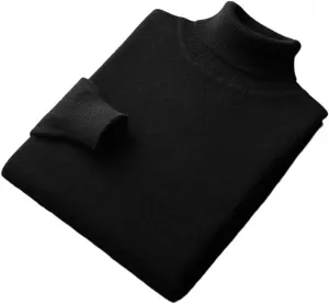 Мужской вязаный пуловер с V-образным вырезом из мягкой шерсти