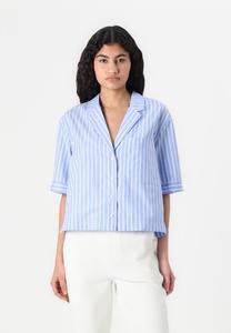 Блузка на пуговицах SHONA RESORT COLLAR SHIRT Rouge Edit, синий