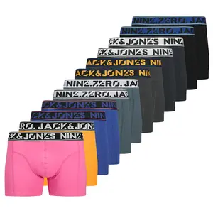 Боксеры Jack & Jones Nine.Zero Solid, 12 штук, мультиколор