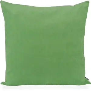 Х.ОК.К. Подушка декоративная «Versatil», диванная подушка с наполнителем, 50х30см, однотонная, розовая, бархатная, декоративная подушка H.O.C.K., цвет grün, neongrün + unifarben