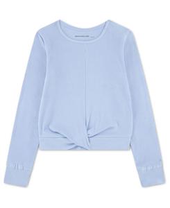 Уютный вязаный топ для девочек с перекрученным передом abercrombie kids, Windsurfer