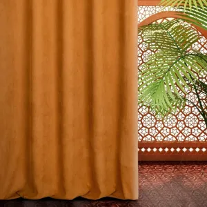 Коллекция Terra MOROCCO Z 5 140x250 см. Штора на люверсах, кирпично-красная. Eurofirany