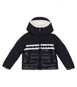 Пуховик ханым Moncler Enfant, синий