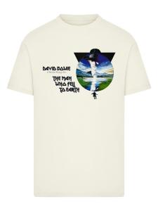 Рубашка F4NT4STIC The Man Who Fell To Earth David Bowie, песочный