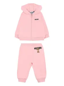 Спортивный костюм с принтом Teddy Bear Moschino Kids, розовый
