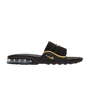 Шлепанцы Wmns Air Max Camden Slide 'Black Metallic Gold', черный