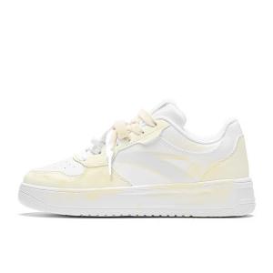 Женские низкие скейтбордистские кроссовки с противоскользящим, износостойким и дышащим покрытием Anta, желтый