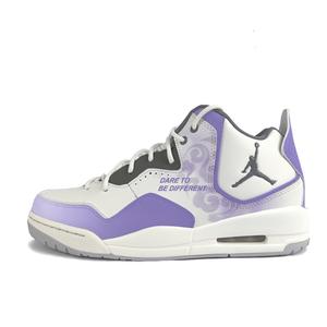 Jordan Кроссовки баскетбольные мужские Courtside 23 Shock Absorbers Slip Resistant Mid top Vintage Purple White