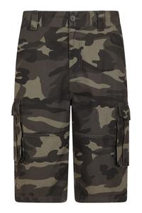 Легкие мужские камуфляжные шорты-карго из 100% хлопка Mountain Warehouse, зеленый