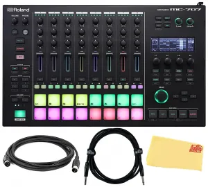 Roland MC-707 Groovebox Профессиональная рабочая станция для музыкального производства с кабелем для инструментов