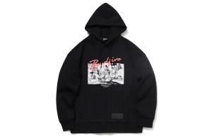 Спортивная баскетбольная коллекция толстовка мужская черная Lining, черный