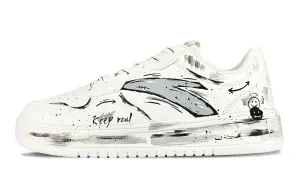 Расслабленные нескользящие амортизирующие низкие кроссовки для скейтбординга men's ANTA, белый