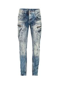 Джинсы в повседневном байкерском стиле CIPO & BAXX, цвет Standard