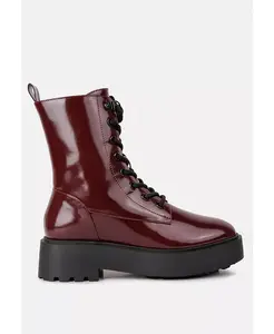 Женские мотоциклетные ботинки Molsh из искусственной кожи до щиколотки London Rag, красный