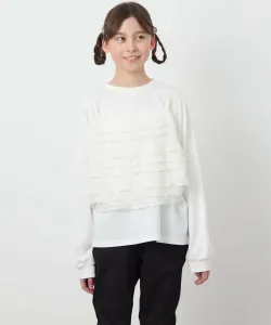 Топ с оборками на бретелях Avv, цвет Ivory