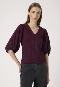 Блуза Soaked in Luxury SLMAYBEL BLOUSE 3/4, Winetasting/Bordeaux